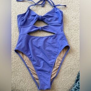 Shade & Shore Women's Purple One Piece Swimsuit